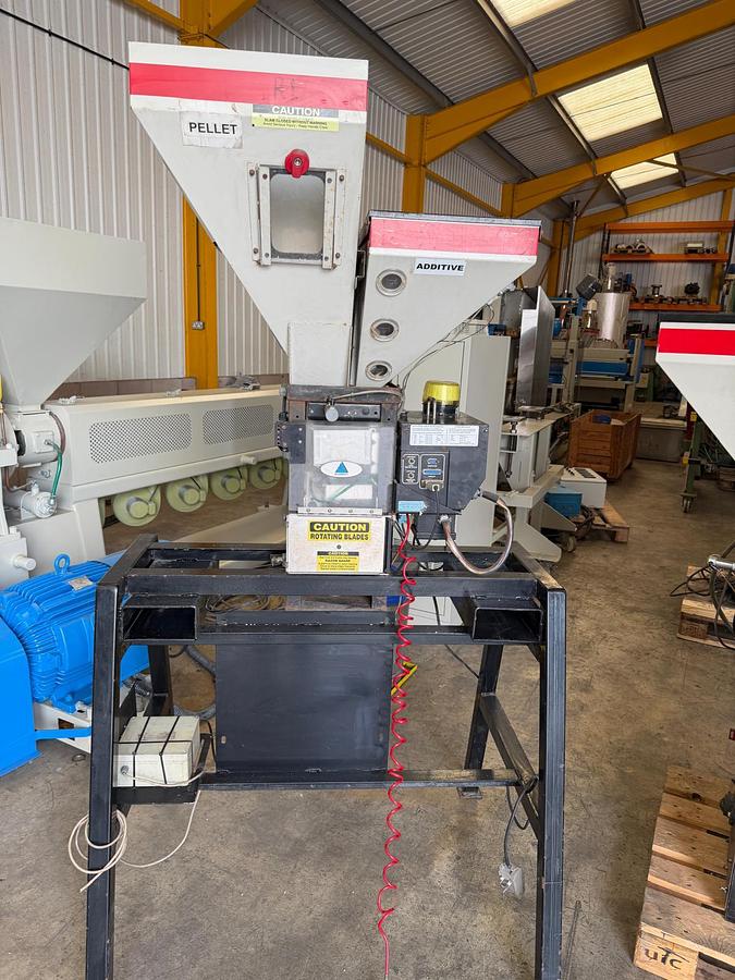 Used 4 component Maguire blender model WSB140 gravimetric blender.