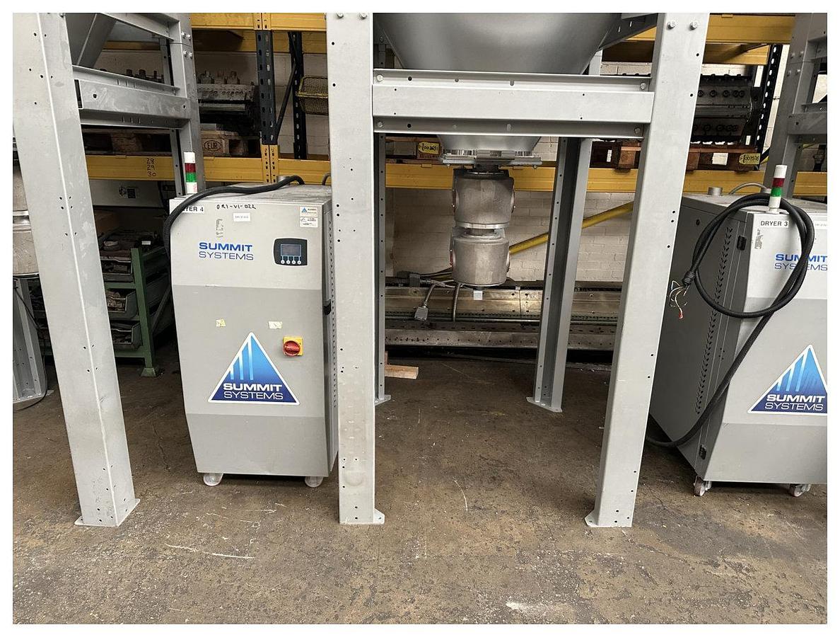 Used 800litre Vismec dryer model D250 with 800litre hopper 2013.