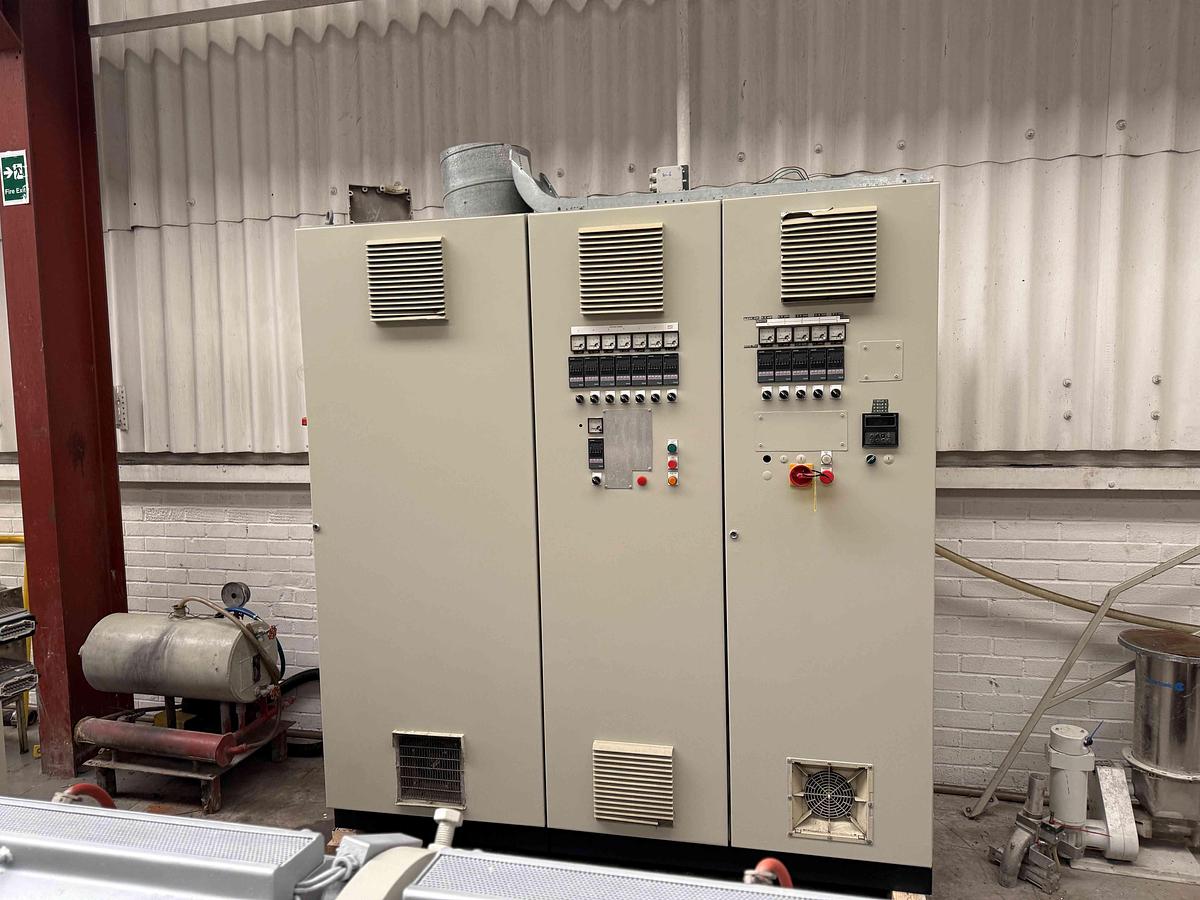 Used 1600mm Wide Battenfeld Gloenco  Sheet Line  120mm Extruder, , 1400mm Die, Roll Stack, Haul Off