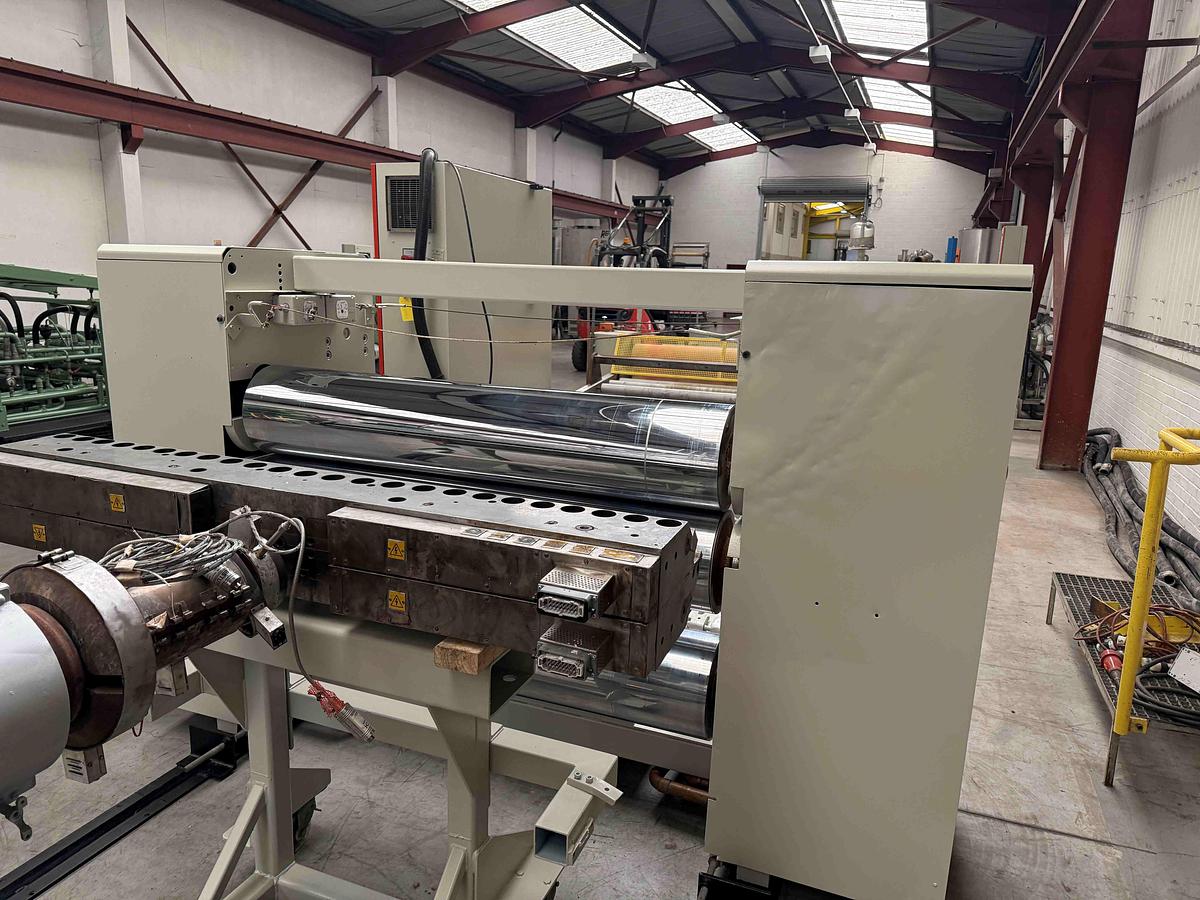 Used 1600mm Wide Battenfeld Gloenco  Sheet Line  120mm Extruder, , 1400mm Die, Roll Stack, Haul Off