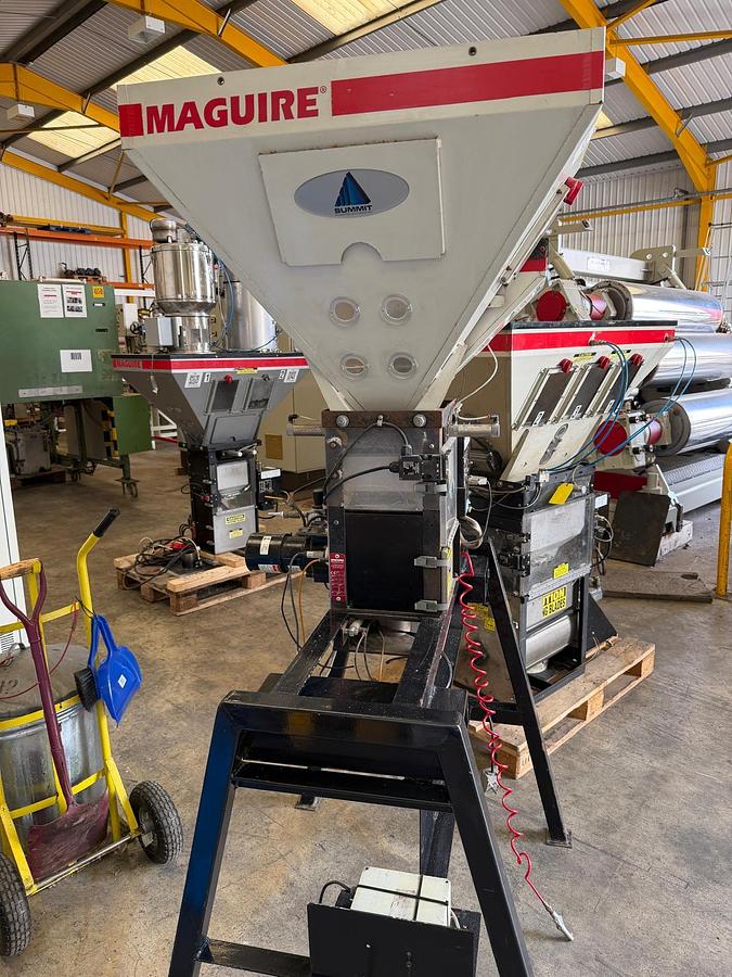 Used 4 component Maguire blender model WSB140 gravimetric blender.