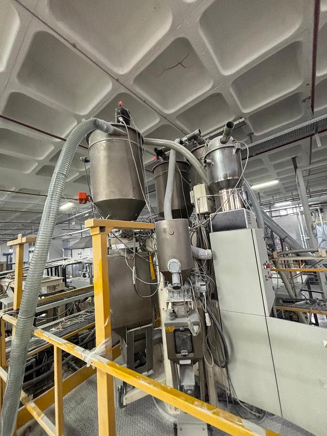 Used 1200mm wide Bandera PET PP PS coextrusion sheet line 2009