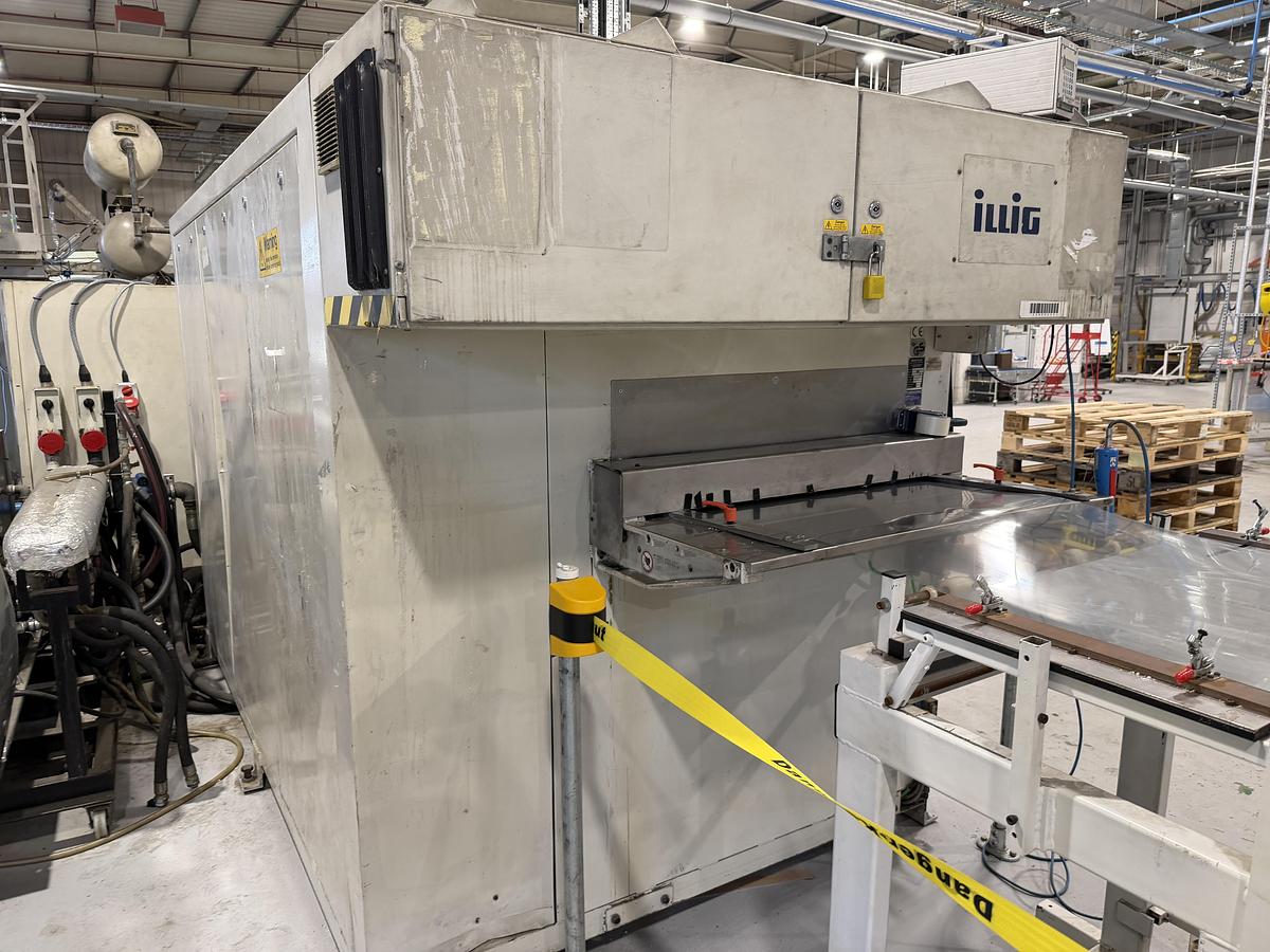 Used 900mm wide Illig preheater model VHW 90/2 Index type