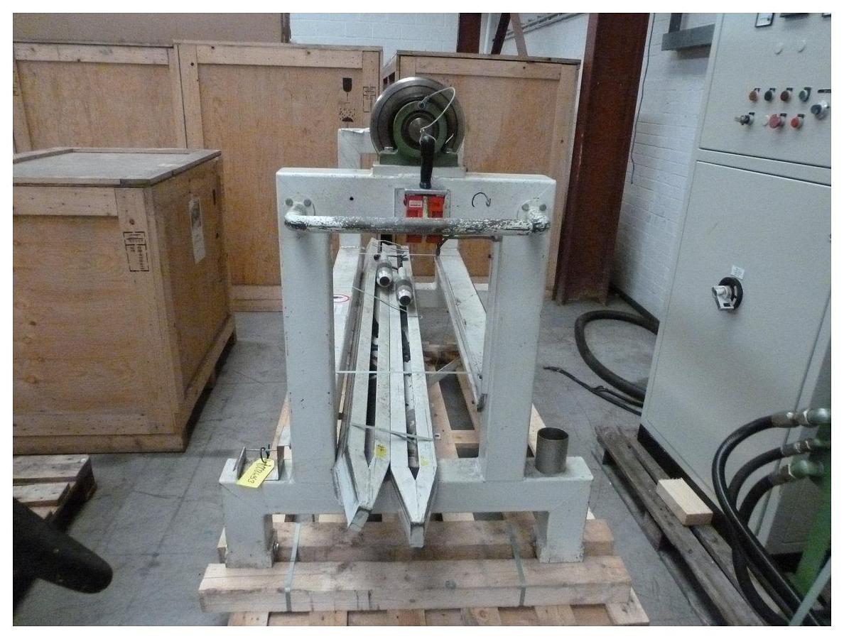 Used 1200mm wide Maier single shaft winder with Maier hydraulic power pack