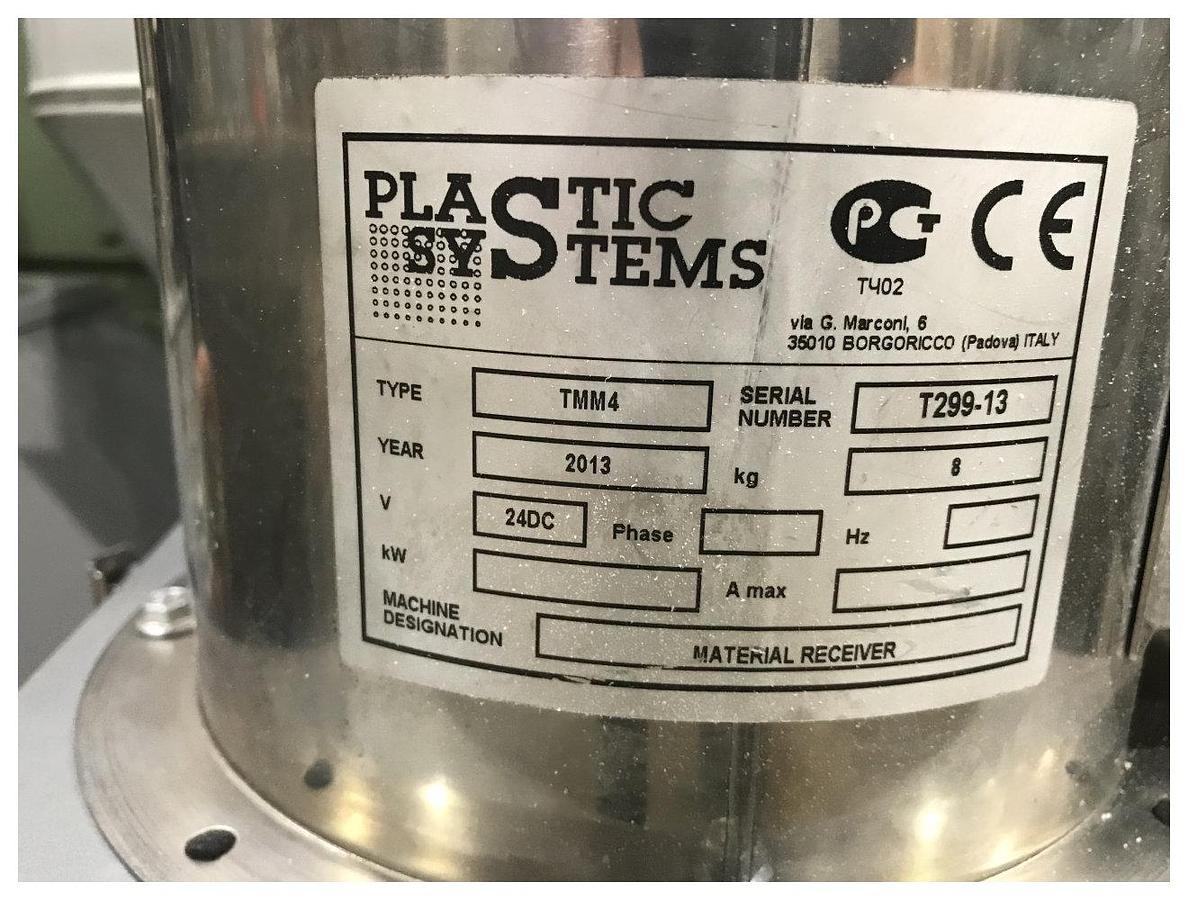 Used Plastic system DM10 2 component side feeding doser, 2013