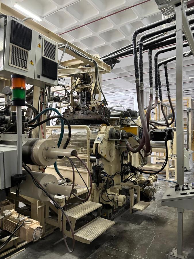 Used 1200mm wide Bandera PET PP PS coextrusion sheet line 2009