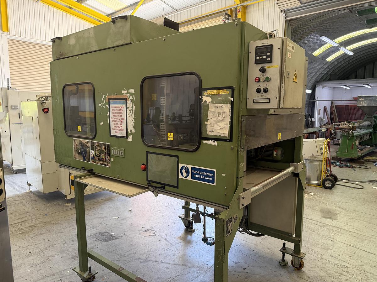 Used 720mm wide Illig preheater model VHW72/4 with 4 x heated rolls.
