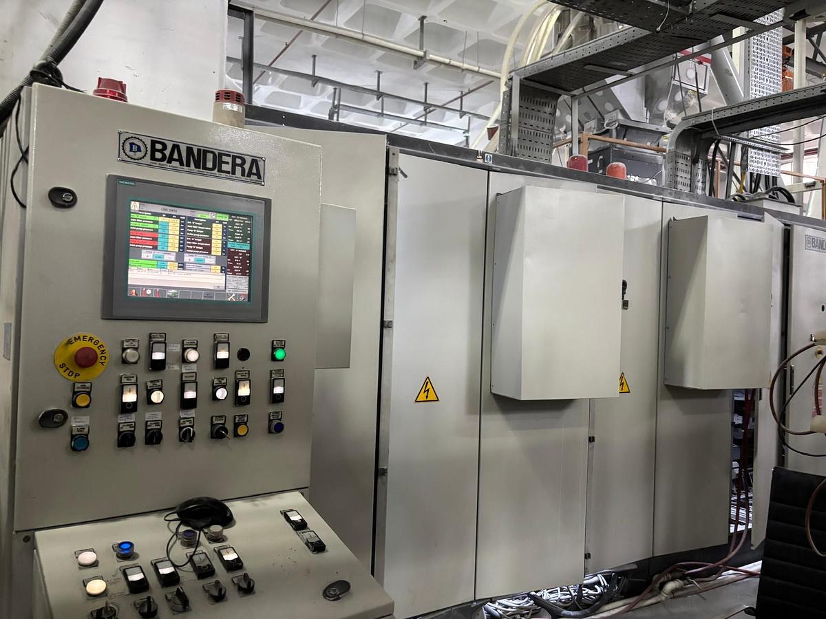 Used 1200mm wide Bandera PET PP PS coextrusion sheet line 2009
