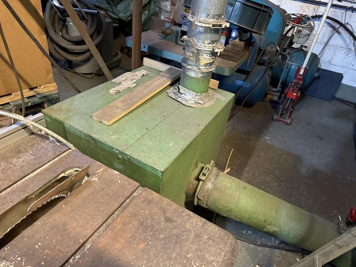 Used 900mm X 600mm Rapid Model 6090-KU With Fan And Dual Station Cylone And Bag Stand 1999. 5 Blade Rotor. Soundproofed.