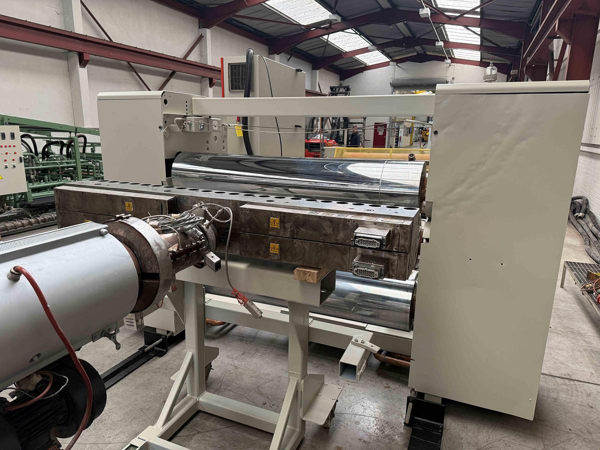 Used 1600mm Wide Battenfeld Gloenco  Sheet Line  120mm Extruder, , 1400mm Die, Roll Stack, Haul Off