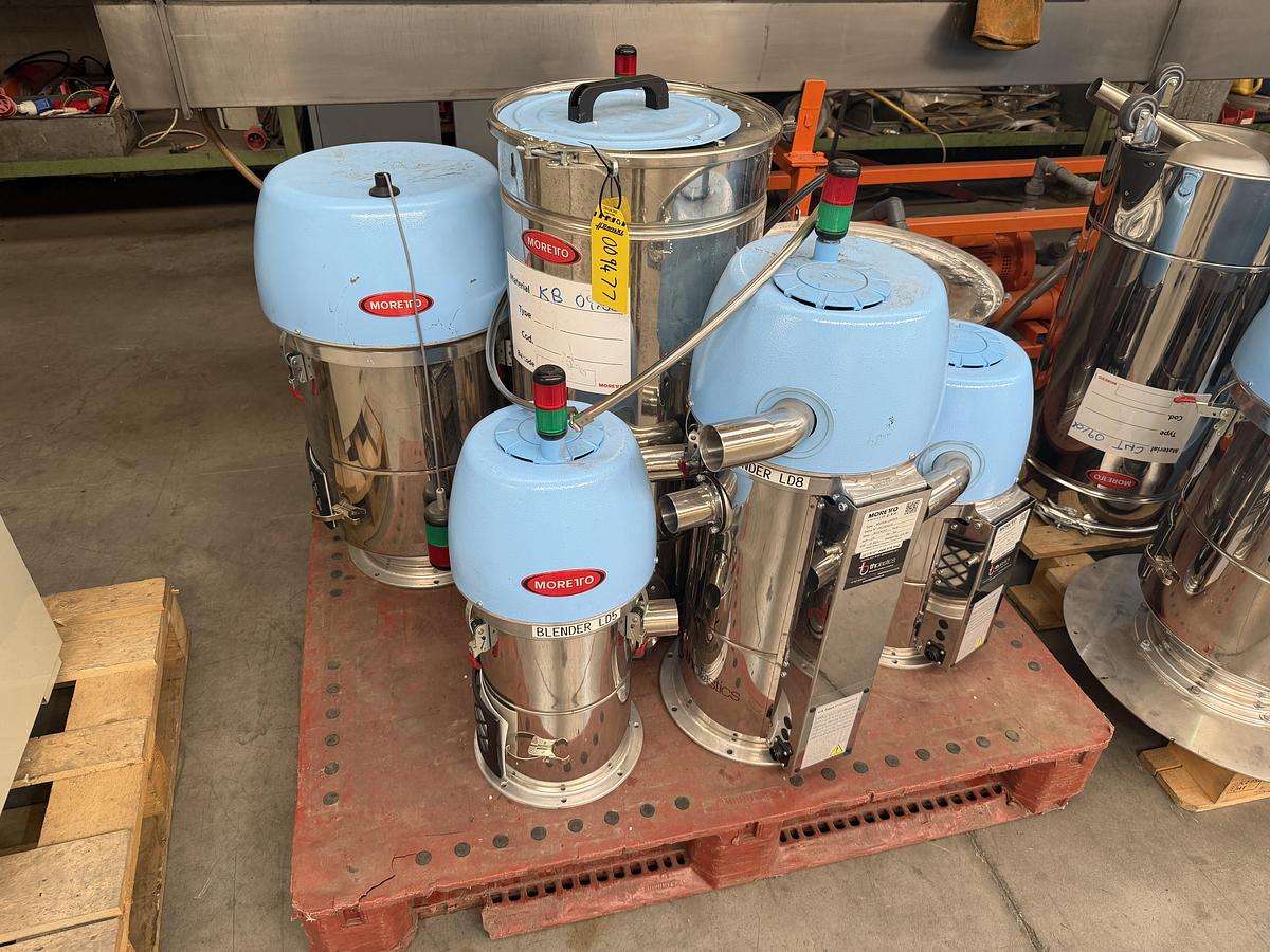 Used Moretto Hopper loaders and blowers.