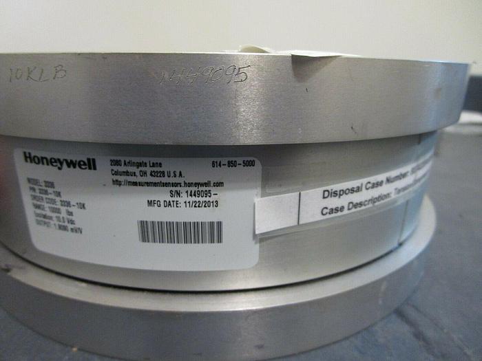 Used Honeywell Donut Load Cell 10k lb, Tension/Compression