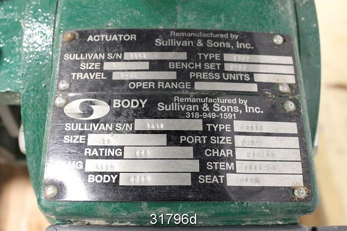 Used Fisher V150 10" Veeball Control Valve #31796