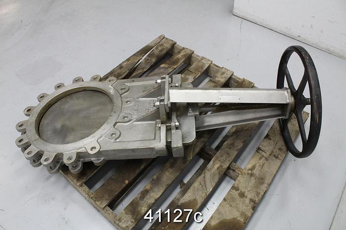 Used Fabri 16" Hand Operated Knife Gate Valve #41127