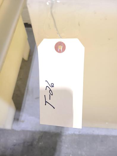 Used Polypro Tank Counter Flow Rinse side and bottom support 36" x 36" x 36" Removable Partition