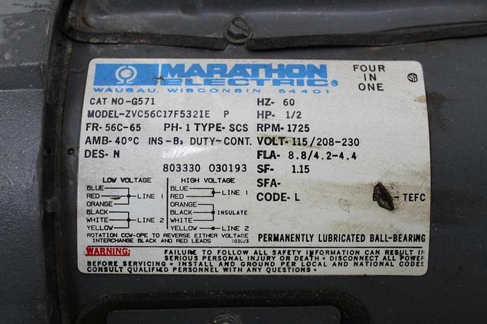 Used Marathon Top Mount Agitator, 42" Shaft Length #42315