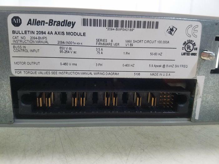 Used ALLEN BRADLEY 2094-BMP5 SER.A Kinetix 6000 Servo Drive UPS RED!