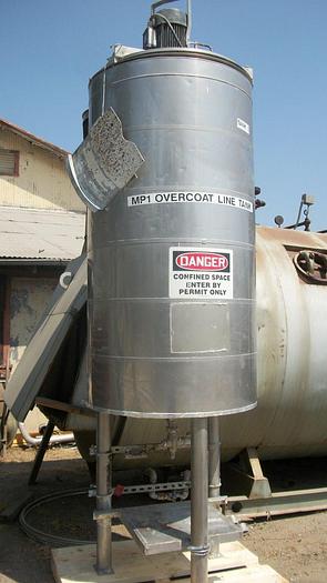 Used Tank, 300 Gallon, S/st, Jkt, Agit, 36" x 66", DB/FT, (2) #C741850