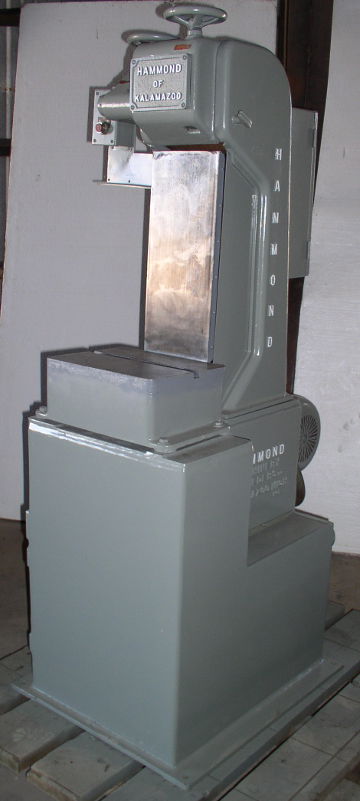 Used 8" HAMMOND ON KALAMAZOO MDL. V-8-D ABRASIVE BELT GRINDER; S/N 9140