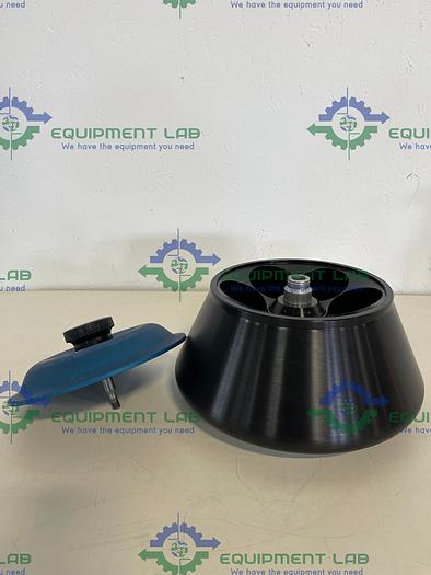 Used Beckman  JA-14 Fixed-Angle Aluminum Rotor, Biosafety Lid- 6 x 250 mL, 14,000 rpm