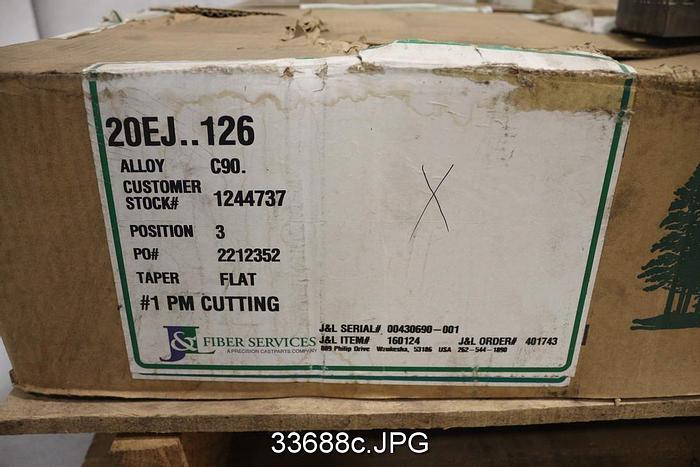 Unused Beloit DD4000 Refiner Complete Plate Set, 20" Disc #33688