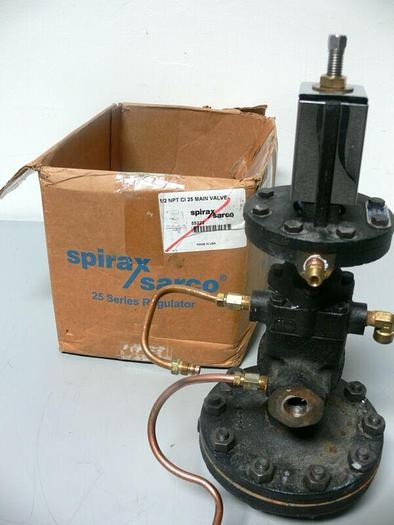Used Spirax Sarco 1/2 25 Main Valve Pressure Reducer 55222 + 25P Pressure Pilot 59602