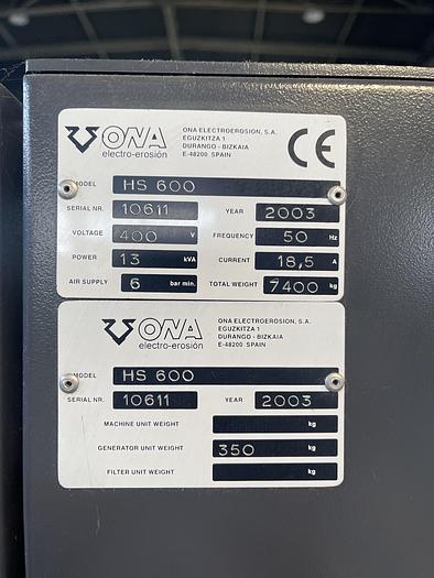 Ottime 2003 ONA HS 600