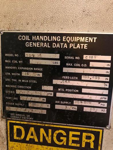 Used 36" x .048 CWP SERVO FEEDER