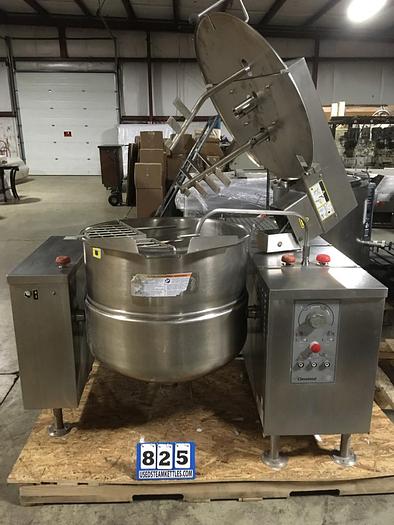 Used CLEVELAND RANGE #MKDL-60-T, 60 GAL. TILTING COOKER/MIXER "DIRECT" STEAM KETTLE, (#825)