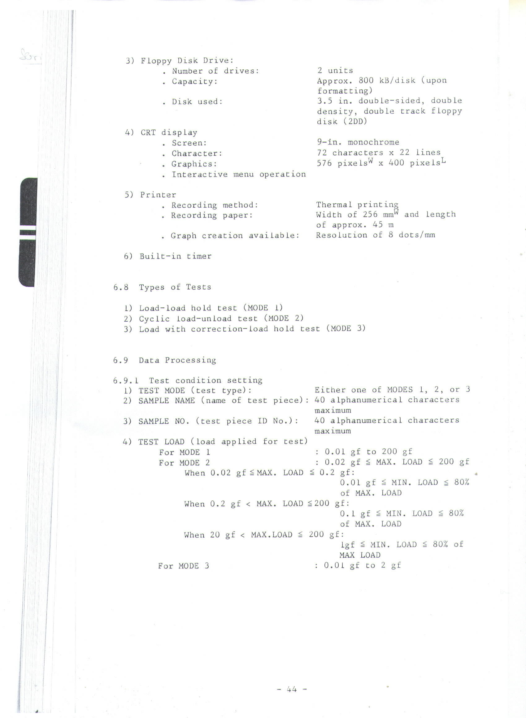 Used Shimadzu DUH 202 Ultra Micro Hardness Tester