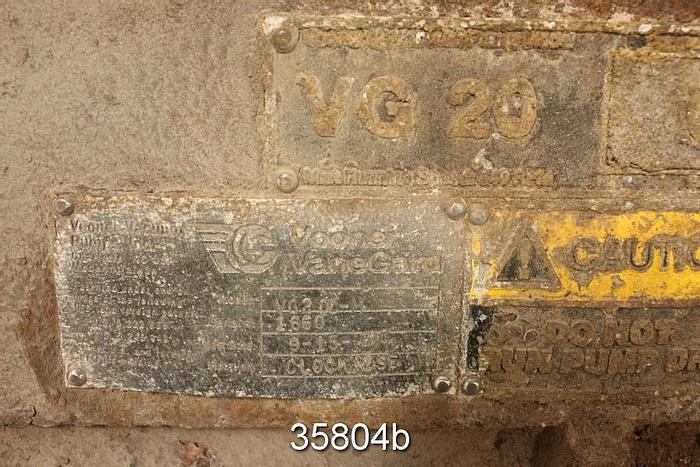 Used Vooner VG20 C-M Vacuum Pump #35804