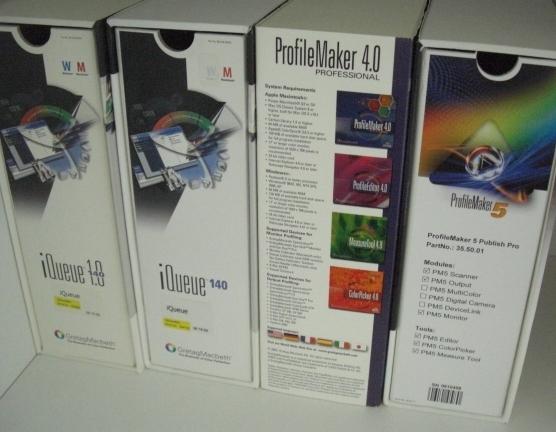 Used Gretag Macbeth ProfileMaker ICC profiling software 2008