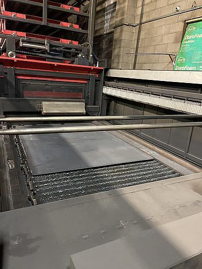 Used 2012 Amada 4000-Watt Amada FOM2-3015 Laser Cutting System, Load / Unload Tower System