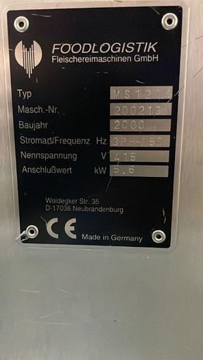 Used Foodlogistik Fleishereimaschinen GmbH dicing machine