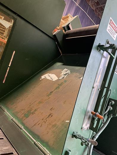 Used IBC Titan 6-EC Closed Door Baler, IBC 48" Infeed Conveyor, & Pioneer 2K Box Dumper