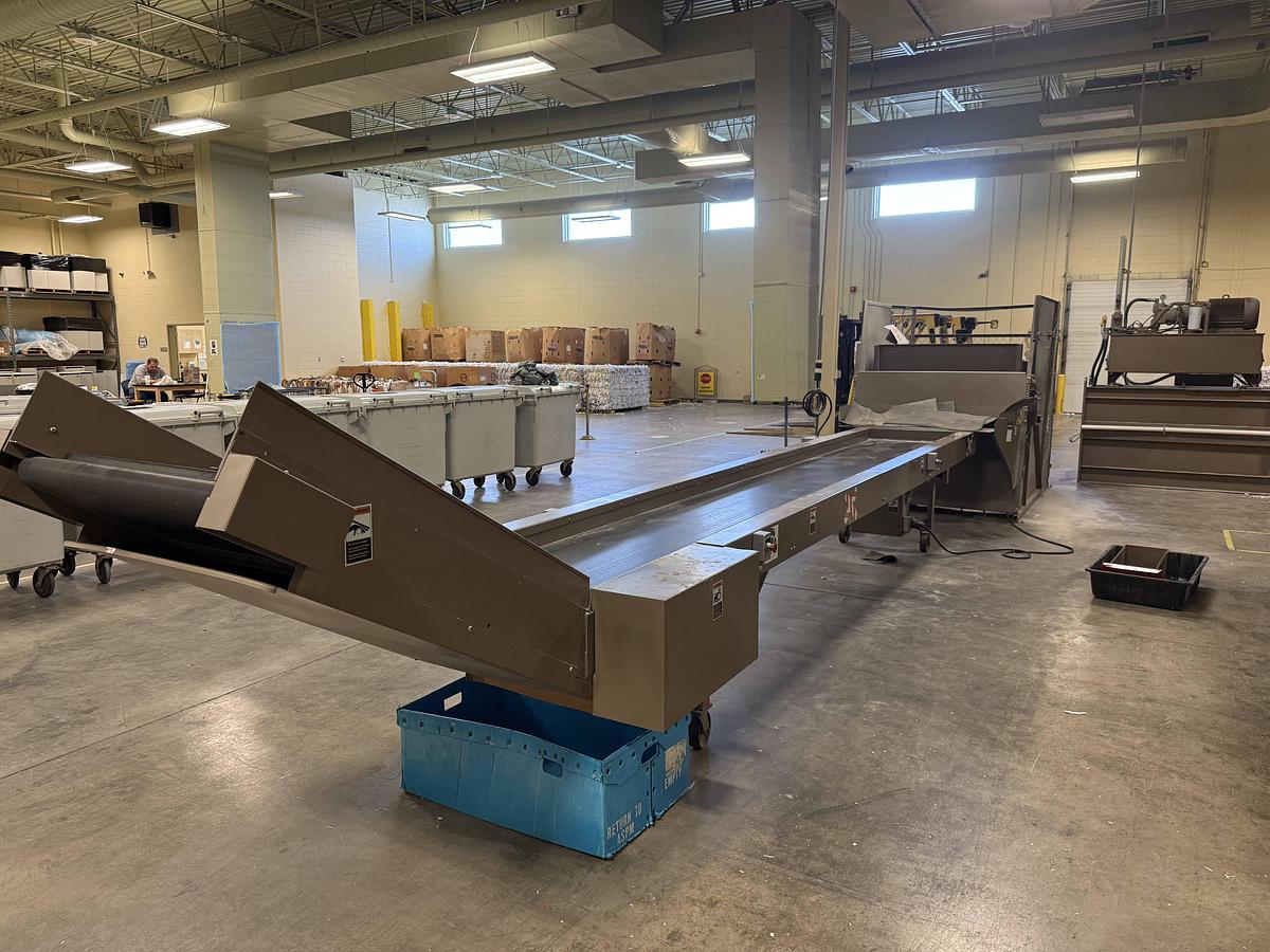 Used Allegheny HLS-84848 Tipper with Sorting Conveyor