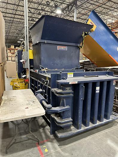 Used MaxPak HCE 60 FE - 8 Full Eject Closed Door Baler with 48" Infeed Conveyor
