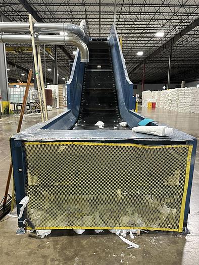 Used Balemaster EO-2773 Auto-Tie Baler & 48" Karl Schmidt above ground Infeed Conveyor **MUST MOVE ASAP**