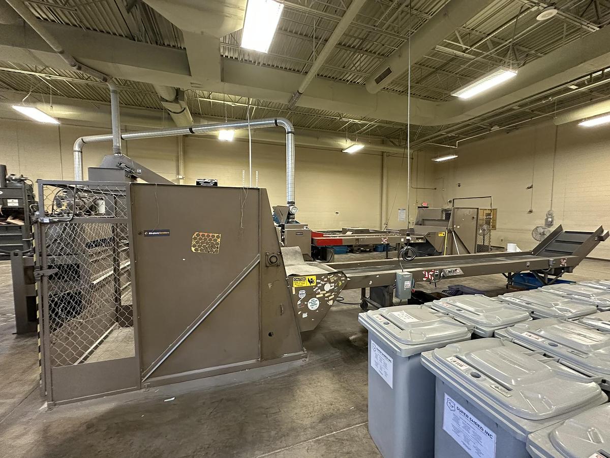 Used Allegheny HLS-84848 Tipper with Sorting Conveyor