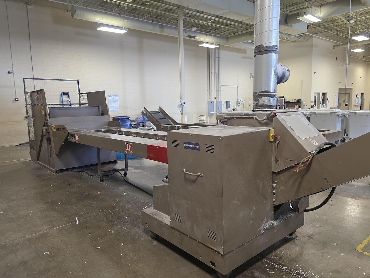 Used Allegheny Shredding System Shredding System