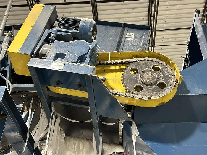 Used Balemaster EO-2773 Auto-Tie Baler & 48" Karl Schmidt above ground Infeed Conveyor **MUST MOVE ASAP**