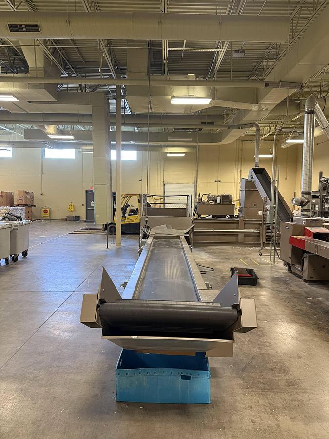 Used Allegheny HLS-84848 Tipper with Sorting Conveyor