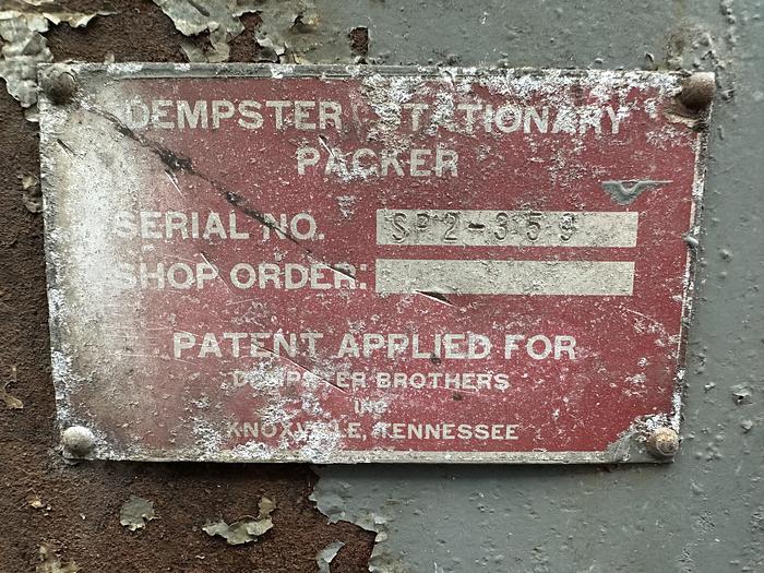 Used Dempster SP2-359 Stationary Compactor