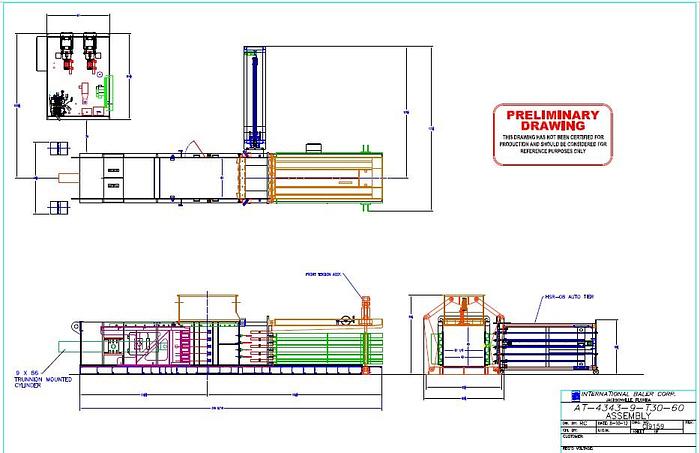 Refurbished IBC AT 4343-9-T30-60 Auto-Tie Baler