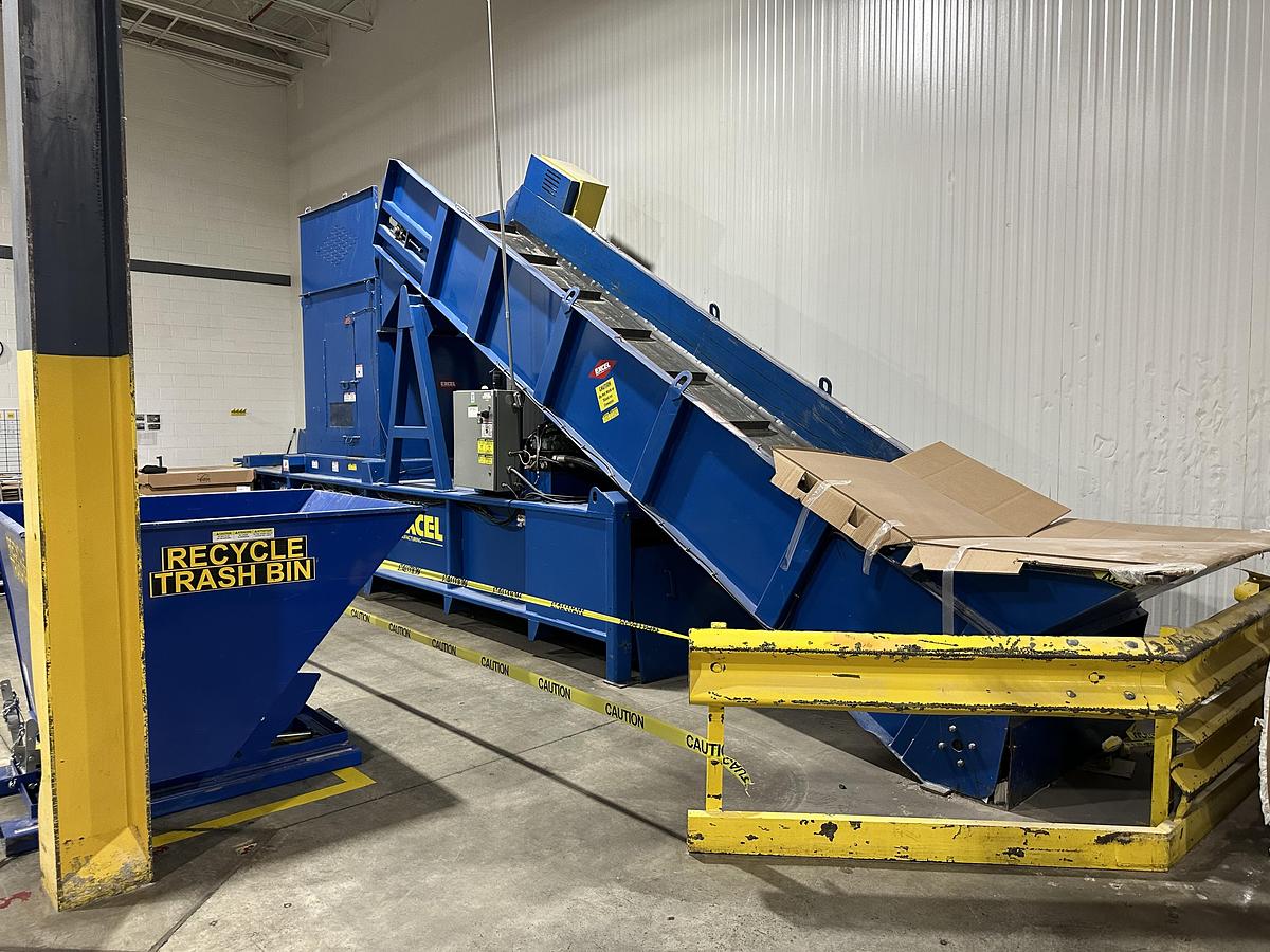 Used Excel EX63F Full Eject Closed Door Baler