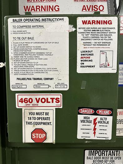 Refurbished PTR 1800HD Vertical Baler