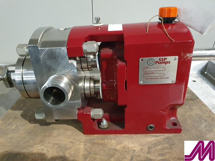 Refurbished SSP 13-0019-075 Fully Refurbished 1 1/2" Rotary Lobe Pump Head with Built In Pressure Relief Valve