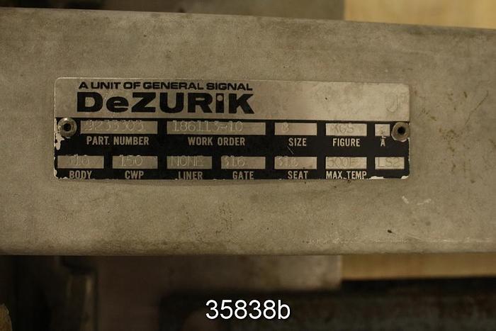 Used Dezurik 8" Air Operated Knife Gate Valve #35838