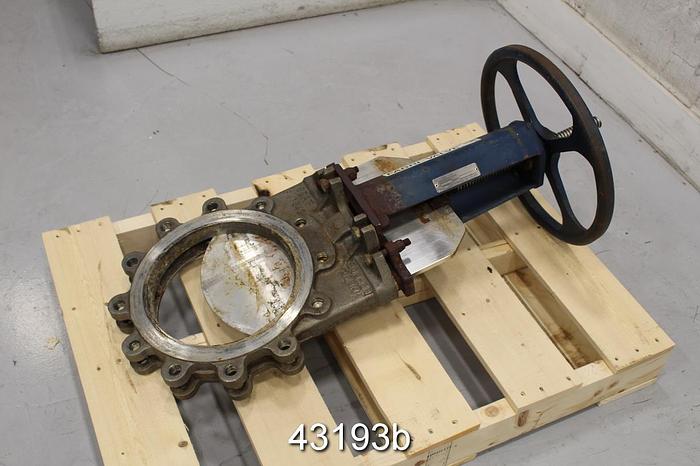 Used Fabri-Valve 10" Hand Operated Knife Gate Valve #43193