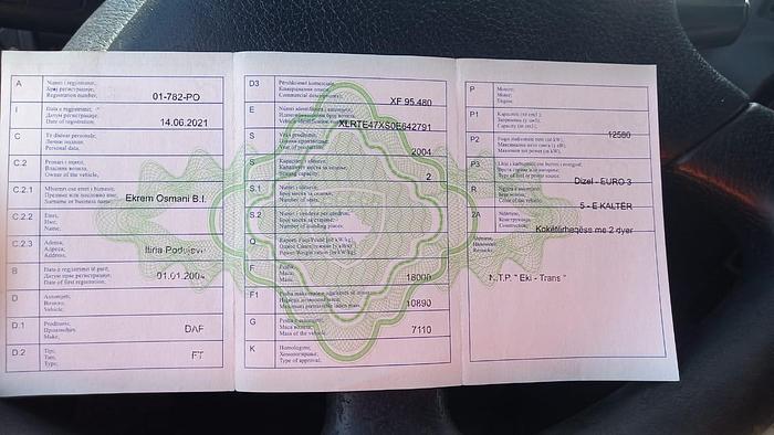 Gebruikt 2004 DAF 95.480 EURO 3/4  MANUAL GEAR